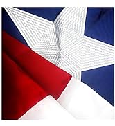 VSVO Texas Flag 3x5ft. - 2 Pcs Embroidered US TX Flags Stitched Together for Outdoor Use - Heavy-...