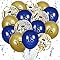 Navy Blue and Gold 18th Balloons