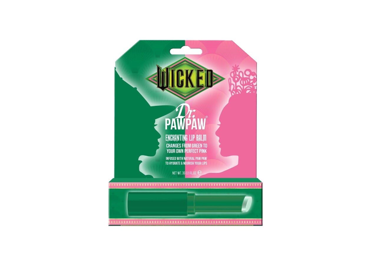 Dr.PAWPAW X WICKED Limited Edition Enchanting Lip Balm – Nourishing & Vegan Lip Care with a Magical Shine – Cruelty-Free & Multipurpose for Soft, Radiant Lips - 3g