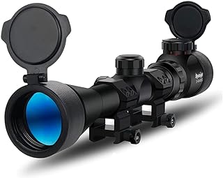 Paike Rifle Scope 3-9x40 EG Red & Green Illuminated Sight With Flip Cover