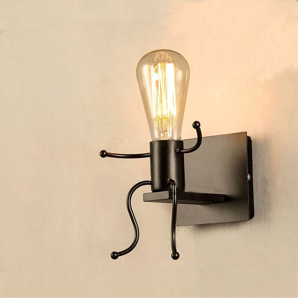 Lyse Decor Iron Man Vintage Retro Industrial Decorative Wall Light ...