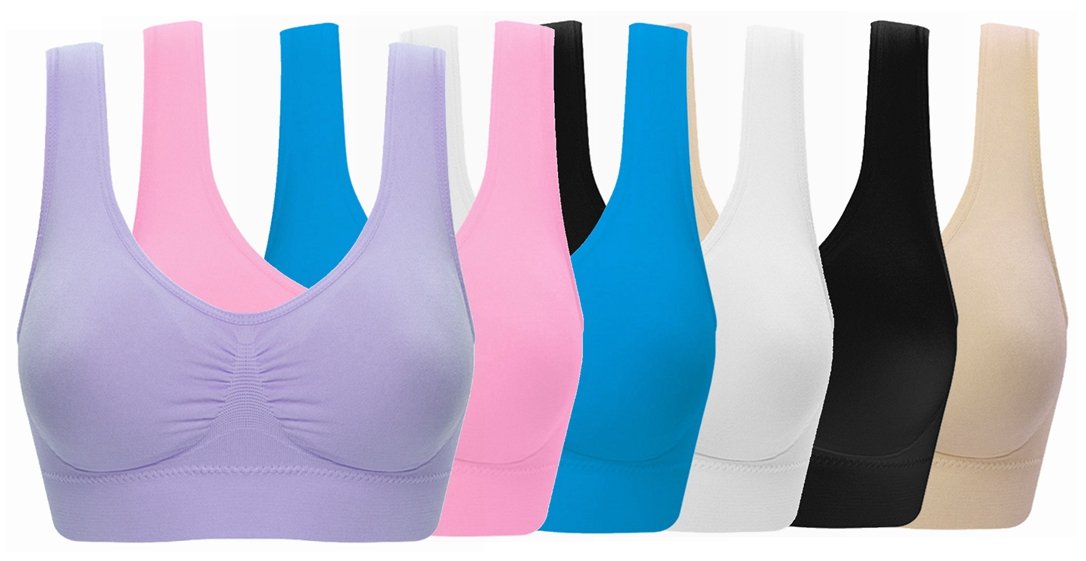 ohlyahWomen's Seamless Wire-Free Bra with Removable Pads