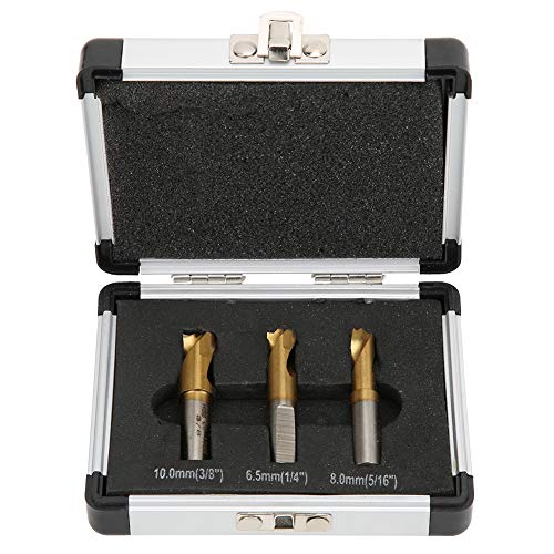 3Pcs CO Cobalt Spot Weld Drill Bit Set Weld Cutter Remover Point Drill Bits Solder Drill Tools 1/4in 5/16in 3/8in