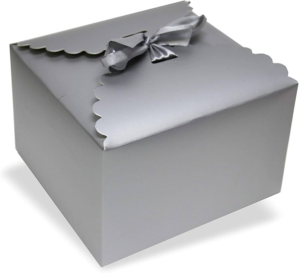 big box SILVER PAPER GIFT BOX 50 PIECE Gift Giving Baking Kraft ...