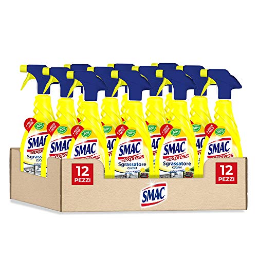 Smac Express - Sgrassatore Cucina al Limone, Detergente Spray Multisup...