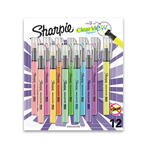 Sharpie Highlighter, Assorted, 12 Count