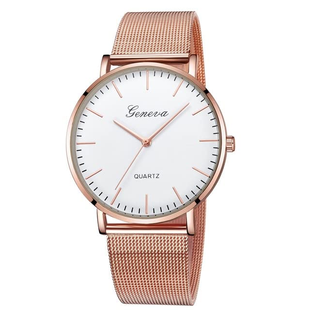 Women's Watch Fashion 2019 GENEVA Womens Classic Quartz Stainless Steel Wrist Watch Bracelet Watch Wristwatch Clock Gift montre