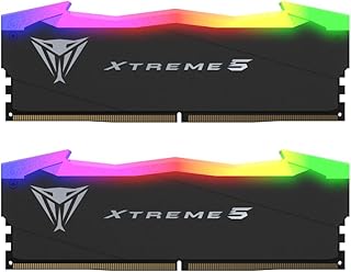 Patriot Viper Xtreme 5 RGB DDR5 RAM 32GB (2X16GB) 8000MT/s CL38 UDIMM Desktop Gaming Memory Kit - PVXR532G80C38K