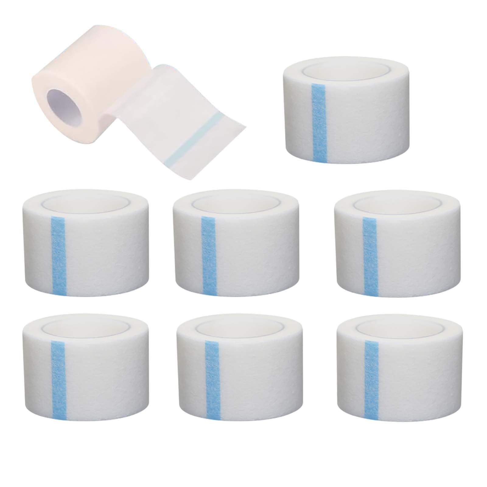 6 Rolls Paper Medical Tape 2" x 10yd, Hypoallergenic White Surgical Tape for Sensitive Skin, 3m Micropore Tape, Wound First Aid Tape, Gentle Adhesion for Wound Care,Tubing, Breathable