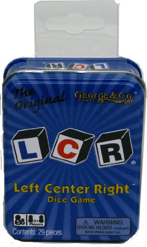 LCRLeft Center Right™ Dice Game - Blue Tin