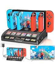 Fenolical Switch/Switch, OLED Compatible, Dock, Charging Stand, Switch Stand, 4K/1080P, Direct TV Output, HDMI Conversion, TV Mode, Charging Mode, Charge 4 Joy-Con Devices Simultaneously, Includes USB