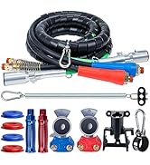 CheeMuii Semi Truck Air Lines Kit 12 FT 3 in 1 ABS Electric Power Line Air Hoses with Gladhands, ...