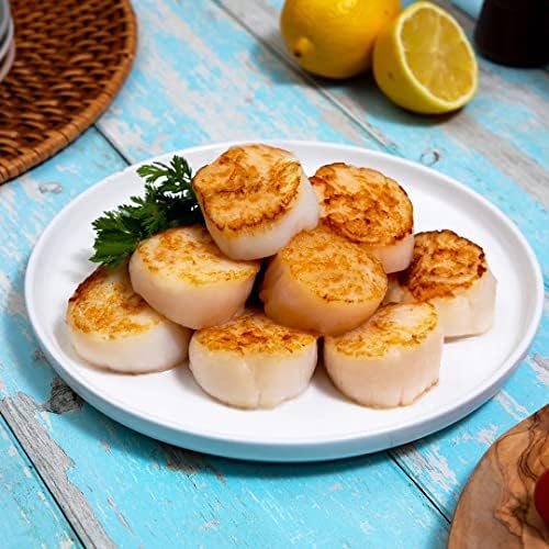 Maine Lobster Now: Jumbo Sea Scallops U/10 (Diver Scallops) (6 LBS)