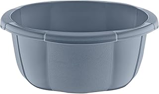 Best House | Round Basin | Kitchen Washing Up Bowl | 12 Litres | Grey | 1 Pc | Multipurpose Bath Tub/Washing Tub for Kitch...