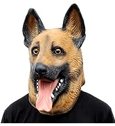 Dog Head Mask Halloween Party Dog Costume Masks Mask Super Bowl Underdog Costume Latex Animal Hea...