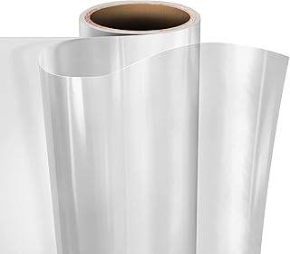 VViViD Clear Self-Adhesive Lamination Vinyl Roll for Die-Cutters and Vinyl Plotters (12" x 6ft)