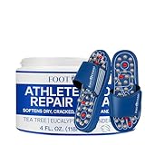 Foot Finish Foot Repair Cream for Athletes Foot Treatment - 4oz Foot Cream for Dry Cracked Feet - Tea Tree Toenail Treatment - Powerful, Natural Anti Itch Cream with Tea Tree, Rose & Lavender Essential Oils