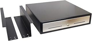 ANGEL POS 1520060 18-Inch Cash Drawer with Mounting Bracket and Cash Register