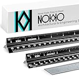 NOKKO 12 Inch Architectural and Engineering Scale Ruler Set - Professional Architect and Engineer...