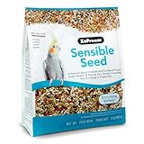 ZuPreem Sensible Seed Bird Food for Medium Birds, 2 lb bag - Premium Blend of Seeds, FruitBlend Pellets for Lovebirds, Quakers, Small Conures, Cockatiels