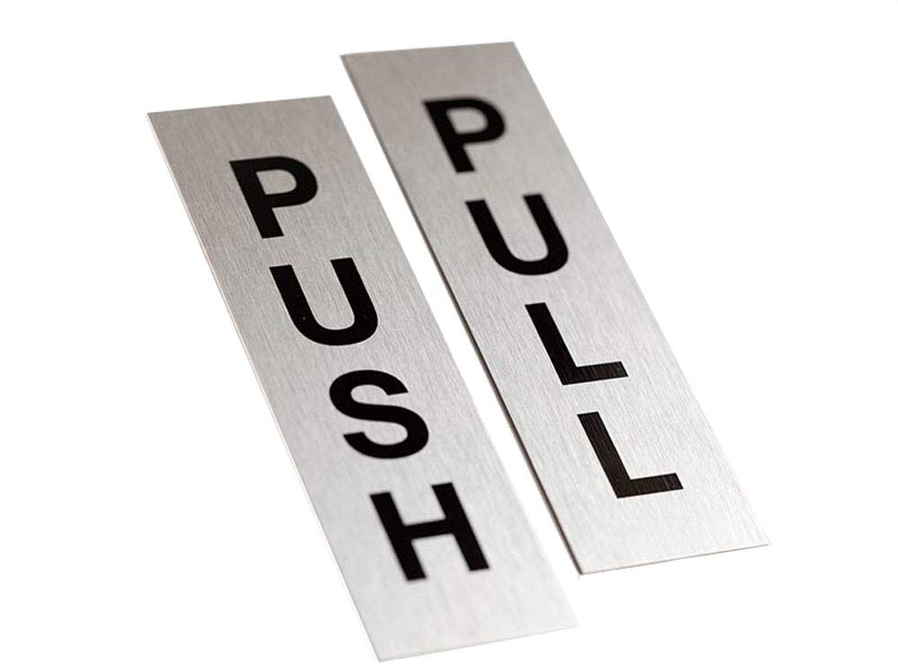 Buy Metal Push Pull Door Signs | 1.5