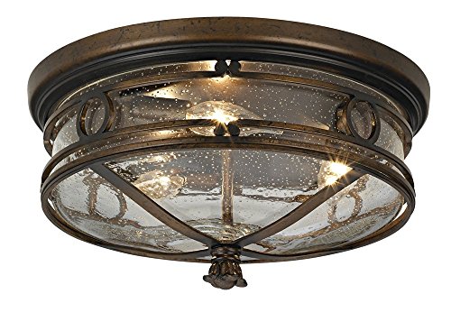 John Timberland Beverly Drive Rustic Flush-Mount Outdoor Ceiling Light Fixture