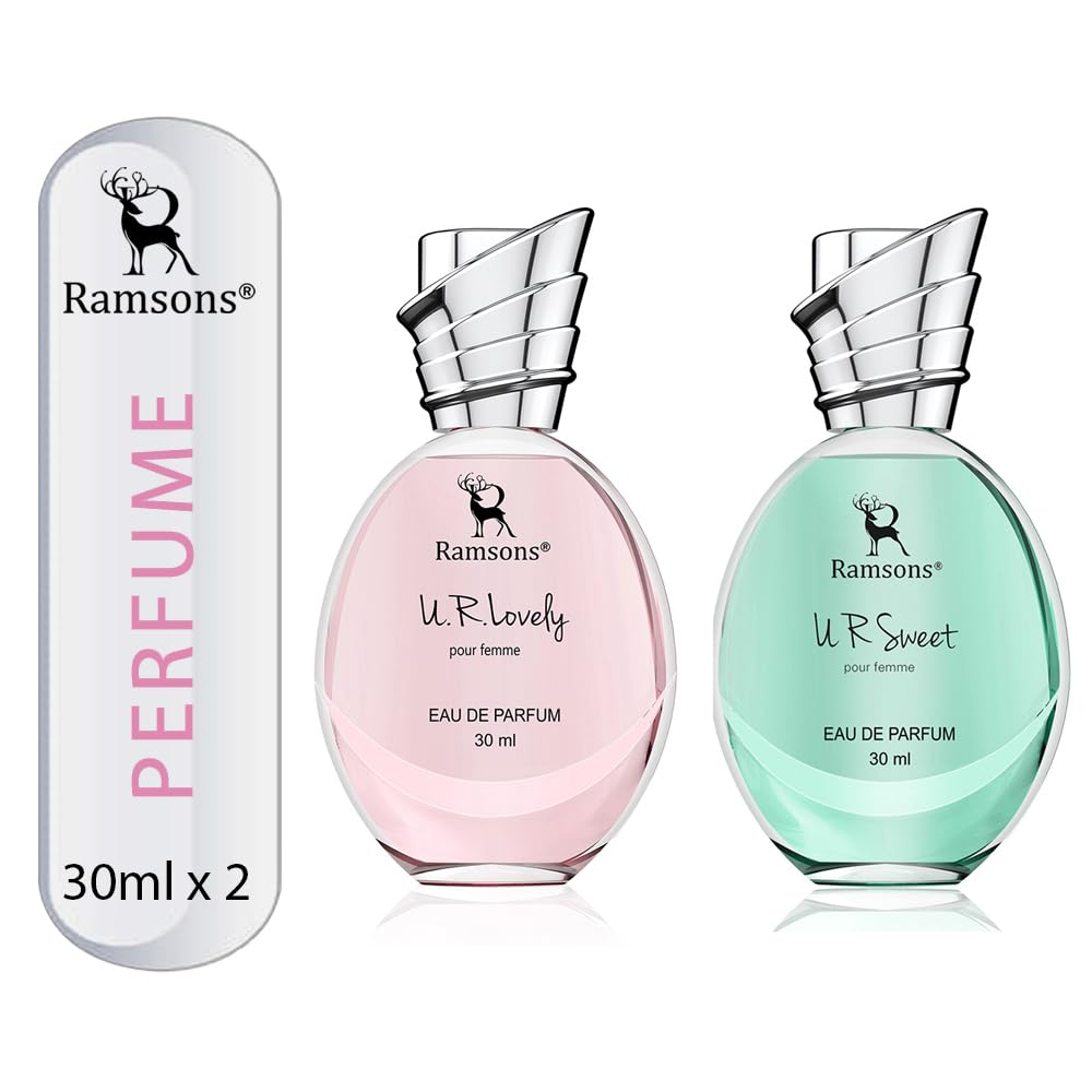 Ramsons - U R LOVELY & U R SWEET Eau De Parfum Combo Pack | 30 ML x 2 | Perfume For Women