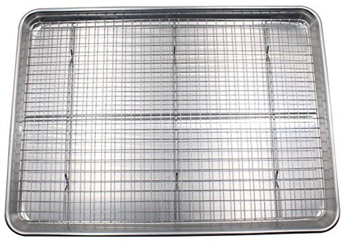 Checkered Chef Baking Sheet with Wire Rack Set 13