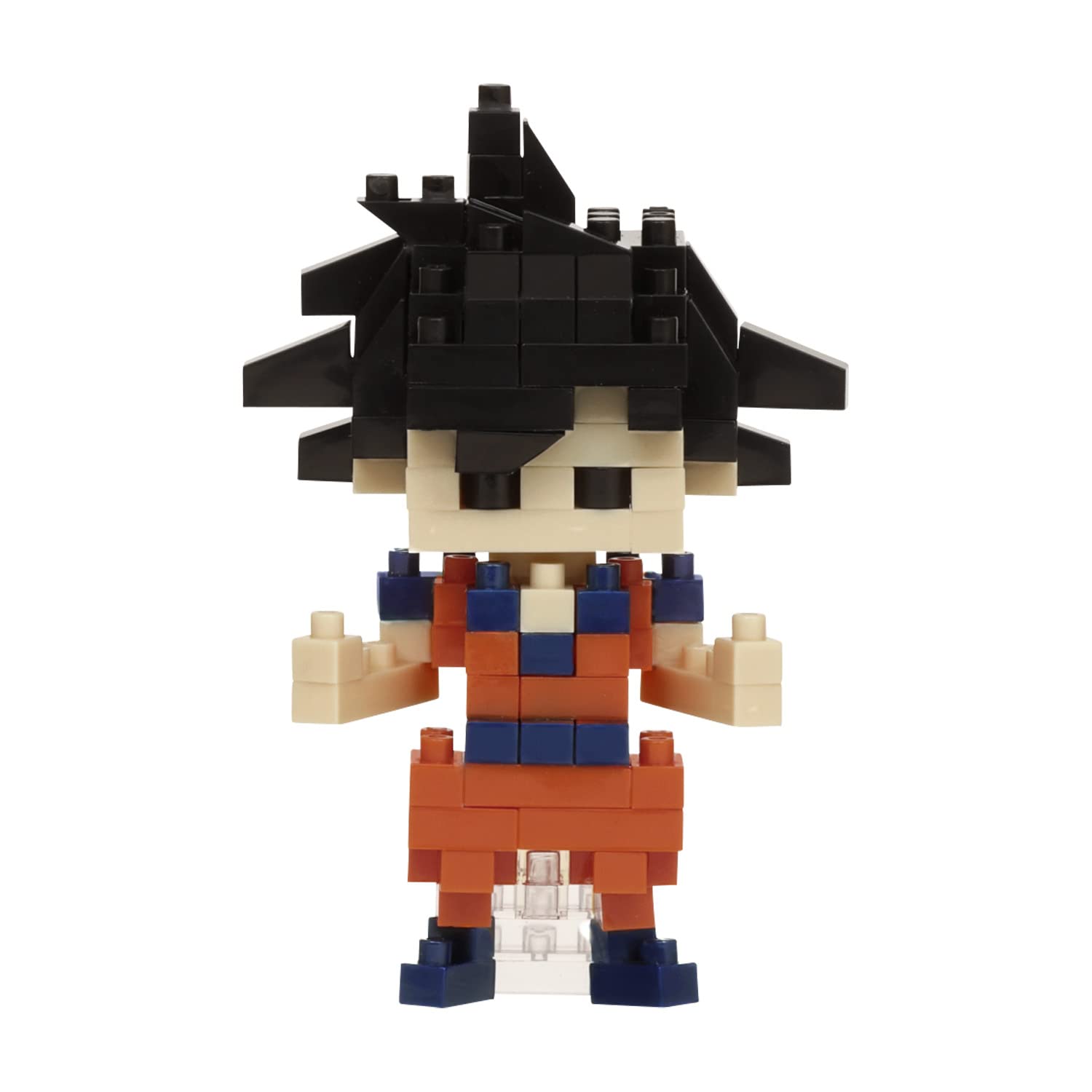 nanoblock NAN21198 Dragon Ball Z Bandai Son Goku Mini Building Block-Construction Game-Manga Pixel Figure Kit-NBDB001, multicoloured, Medium