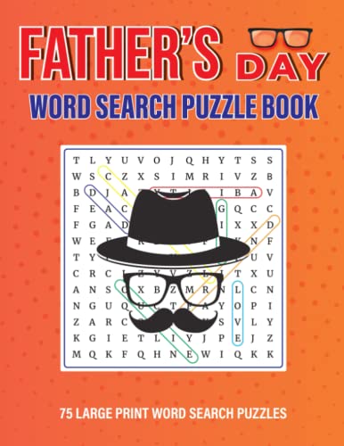 Father's Day Word Search Puzzle Book: 75 puzzles 