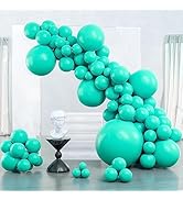 PartyWoo Teal Balloons, 127 pcs Turquoise Blue Balloons Different Sizes Pack of 36 Inch 18 Inch 1...