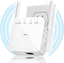 WiFi Extender, 2024 Fastest WiFi Booster ，WiFi Extenders Signal Booster for Home, Internet Booster WiFi Repeater Covers Up...