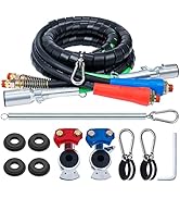 Cheemuii Semi Truck Air Line Kit 12 FT 3 in 1 ABS Power Air Line Air Hose with Gladhands and Tend...