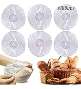 Palksky 100PCS Bowl Covers for Bread Proofing, Proofing Bowls Cover for Sourdough Bread, Plastic ...