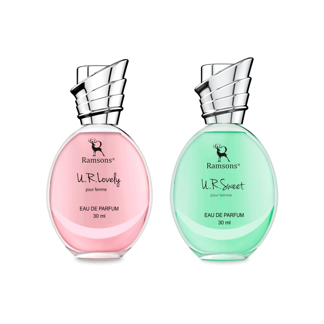 Ramsons - U R LOVELY & U R SWEET Eau De Parfum Combo Pack | 30 ML x 2 | Perfume For Women