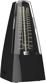 CANTUS mechanisches Metronom, klassisches Modell, laut, hochpräzise, ​​Einstiegsmodell (schwarz)