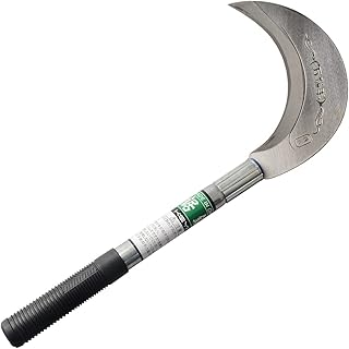 AOF King of The Sickle-Brush Clearing Sickle with Carbon Steel Blade and Aluminum Handle,Professional Clearing Vines and U...