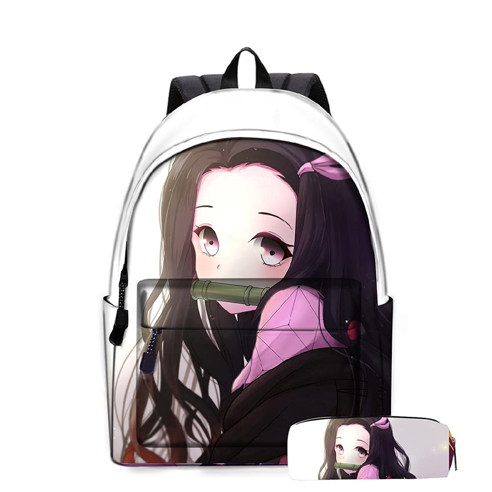 ZHAOQIAN Anime Backpack, For Kamado Nezuko, Cartoon Anime School Bag Men And Women Can Be Used For Leisure Travel