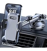 LOTUNY Phone Holders for Your Car, Upgraded Rotatable Base Phone Holder for Car Dashboard Windshi...