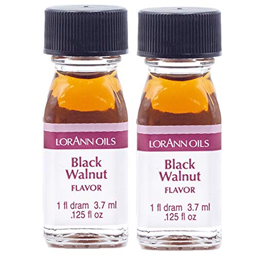 LorAnn Black Walnut SS Flavor, 1 dram bottle (.0125 fl oz - 3.7ml - 1 teaspoon) - 2 Pack