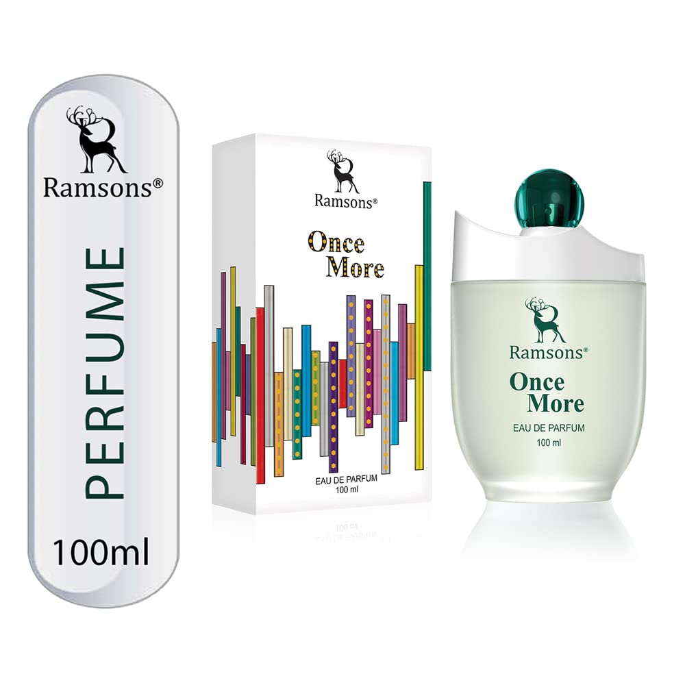 Ramsons - ONCE MORE Eau De Parfum | 100 ML | Perfume For Men | TN - Bergamot, Peach, Plum, Orange Blossom | MN - Mimosa, Vanilla Flower, Jasmine, Freesia, Rose | BN - Leather, Vanilla, Musk, Amber