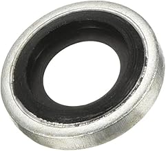 MECCANIXITY Bonded Sealing Washers M8 13.8x8.7x2mm Carbon Steel Nitrile Rubber Gasket, Pack of 12