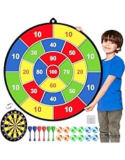 29&#34; Doppelseitige Dartscheibe Anzug Kinder Game Mit 12 klebrigen Bällen,6 Darts,wurfspiel,Indoor/Outdoor Sport Fun Party Game,Spielzeug,Geburtstagsgeschenke für 3 4 5 6 7 8 9-12 Jahren Jungen Mädchen