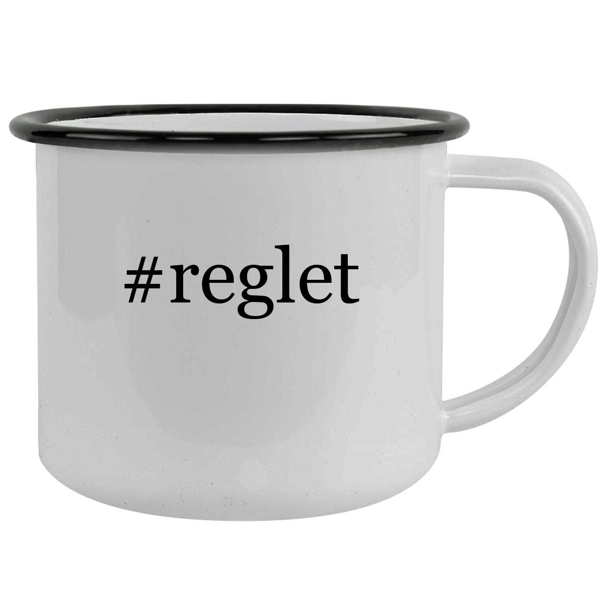 #reglet - 12oz Hashtag Camping Mug Stainless Steel, Black