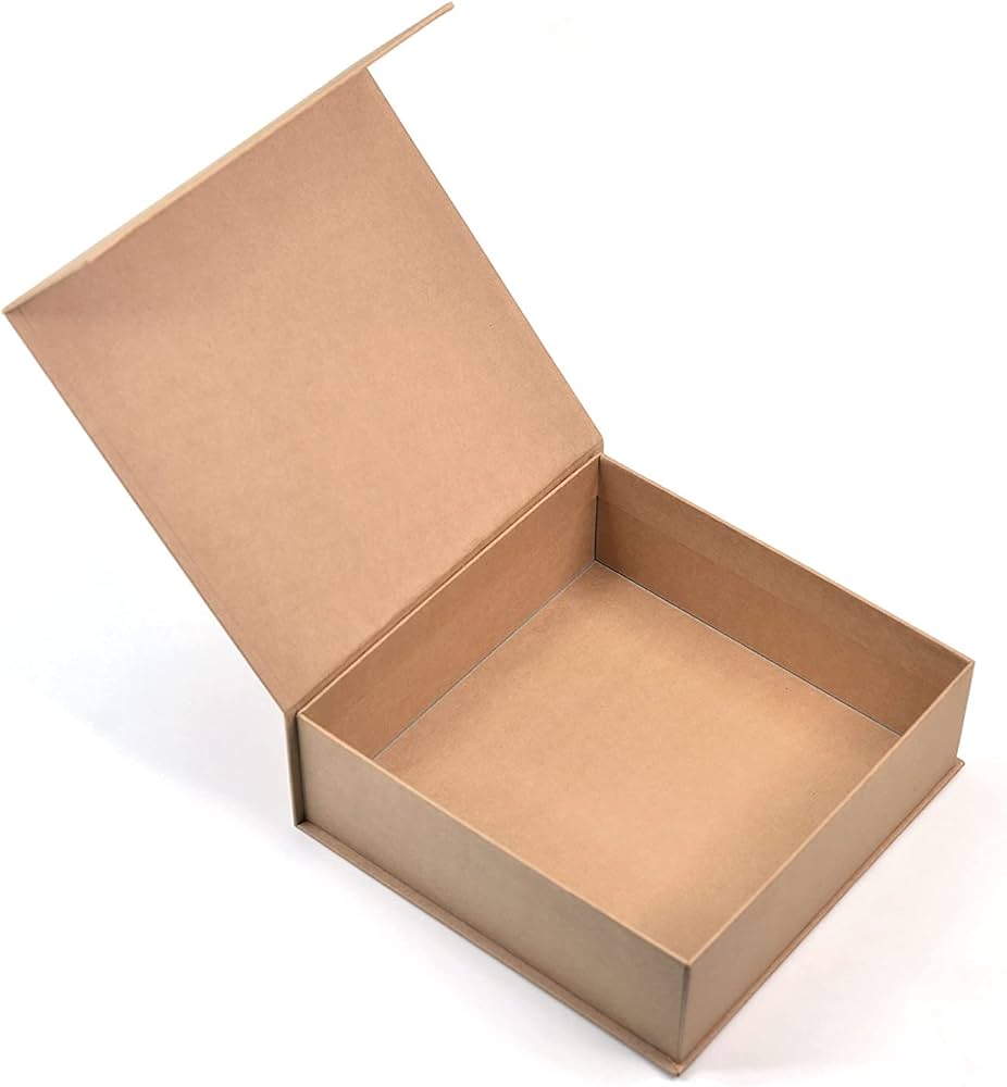 Buy BRB® - Kraft Gift Boxes For Packaging, 21 x 21 x 8cm Magnetic ...