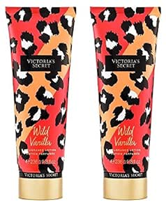 Set of 2 Victoria&#39;s Secret Wild Vanilla Full Size 8 Ounce (236 Milliliter) Fragrance Lotions