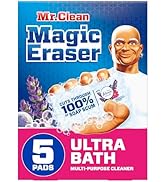 Mr. Clean Magic Eraser Ultra Bath Multi Purpose Cleaner for Bathroom, Soap Scum Remover for Showe...