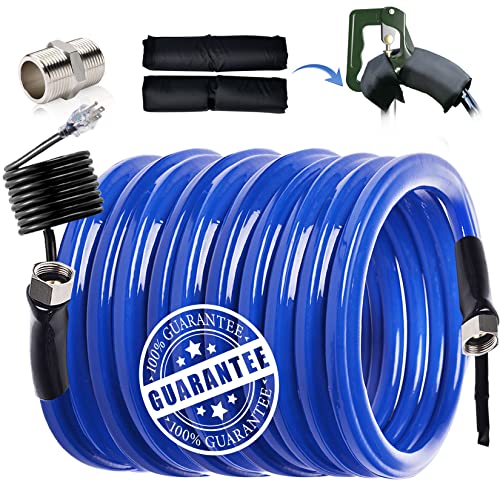 100FT Heated Drinking Water Hose for Rv 3.0 Upgraded Function Gardon Home with Energy Saving Thermostat, Easier to Use and Better Anti-Freeze, Rv Accessories