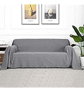 MYSKY HOME Sofa Covers Couch Cover for 3 Cushion Couch Geometrical Couch Cover Living Room Throws...