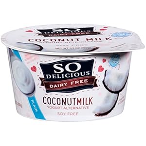 So Delicious Dairy Free Coconut Milk Yogurt, Plain, 5.3 Ounce (Pack of 8)